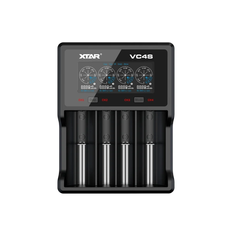 Универсальное зарядное устройство XTAR VC4S с ЖК-дисплеем, USB, Ni-MH/Ni-CD, зарядное устройство для литий-ионных аккумуляторов 18650, 20700, 21700, 22650, 18500, 18700