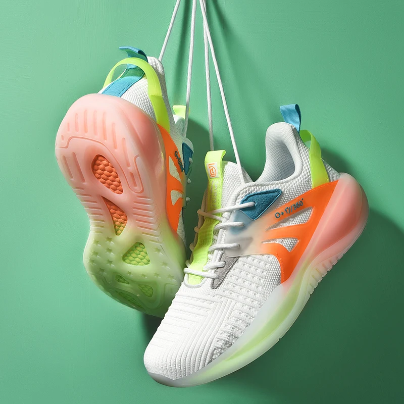 

Mesh Men Shoes Breathable White Mens Sneakers Trendy Lace-Up Lightweight Walking Man Tennis Shoe Student travel designer shoes