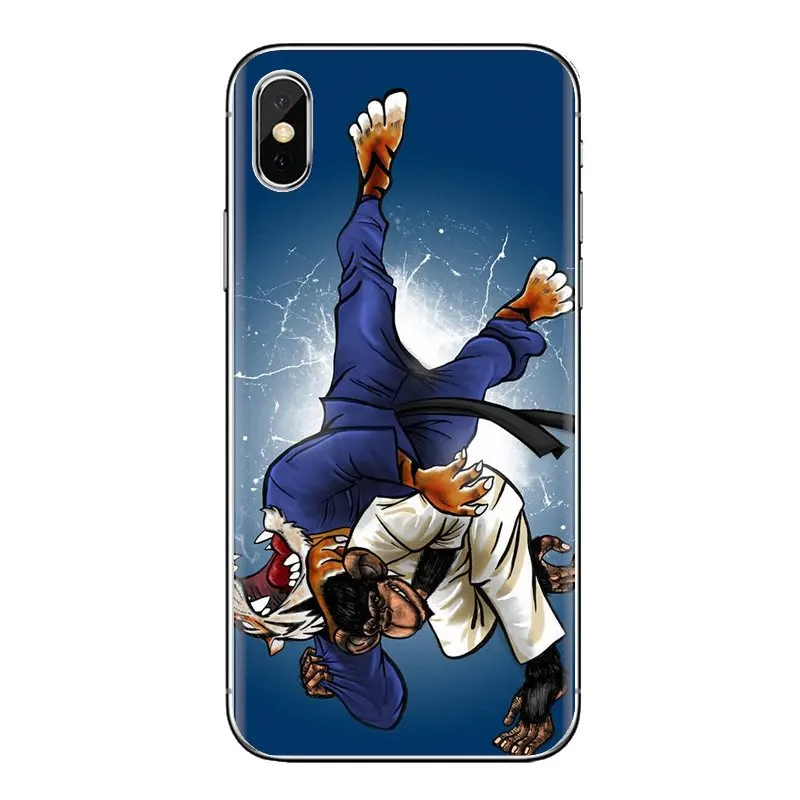 Для samsung Galaxy S2 S3 S4 S5 MINI S6 S7 edge S8 S9 Plus Note 2 3 4 5 8 Coque Fundas judo love спортивный прозрачный
