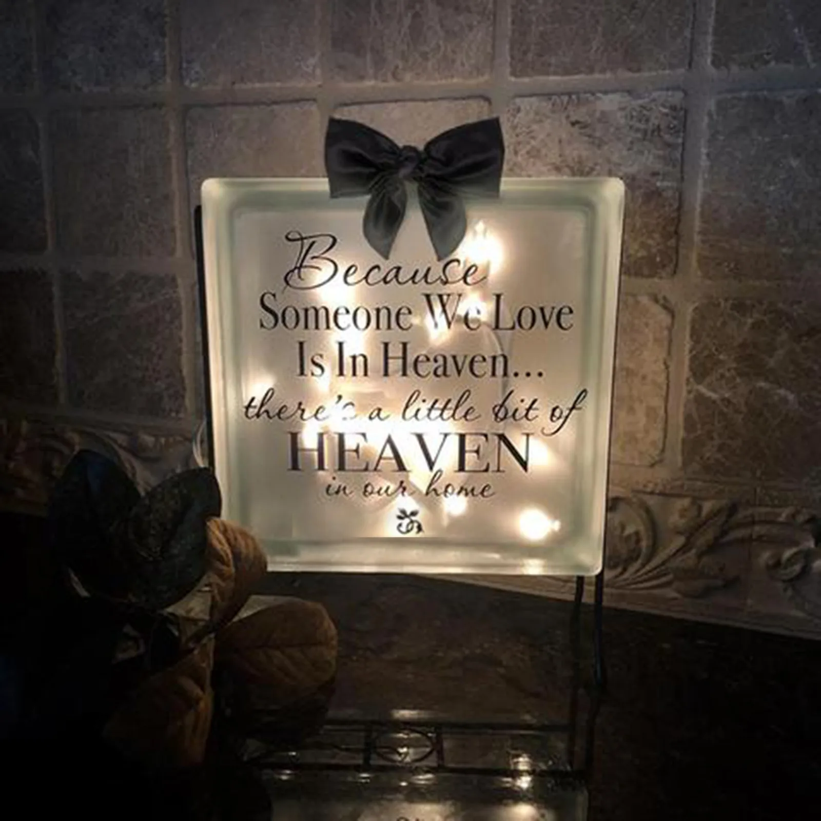 

2021 home decor wedding decoration Family Holiday Decorations Commemorative DecoratioLuminous Memorial Blocks valentines day