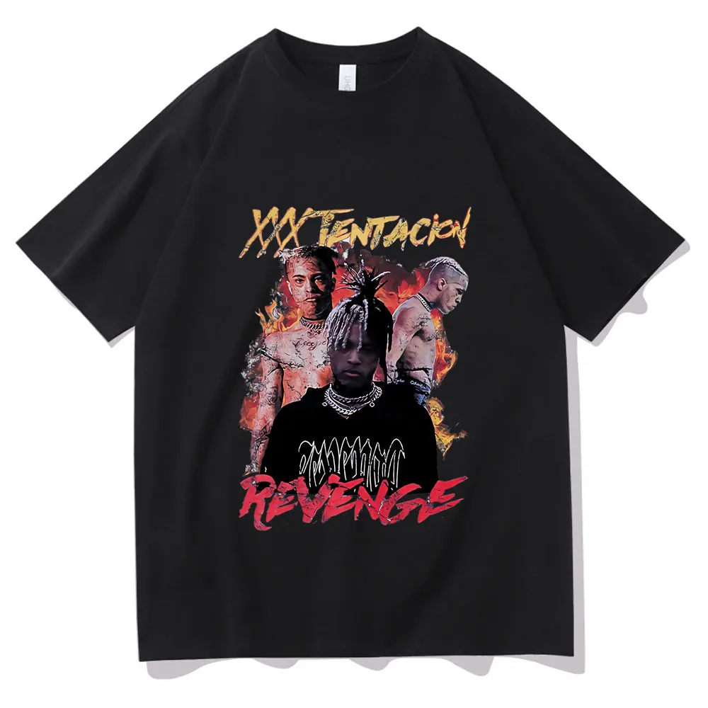 

XXXTentacion Hip Hop Rap Tshirt Singer Character Print T Shirt Men Women Fashion Short Sleeve Tee Swag Rapper Support T-Shirt