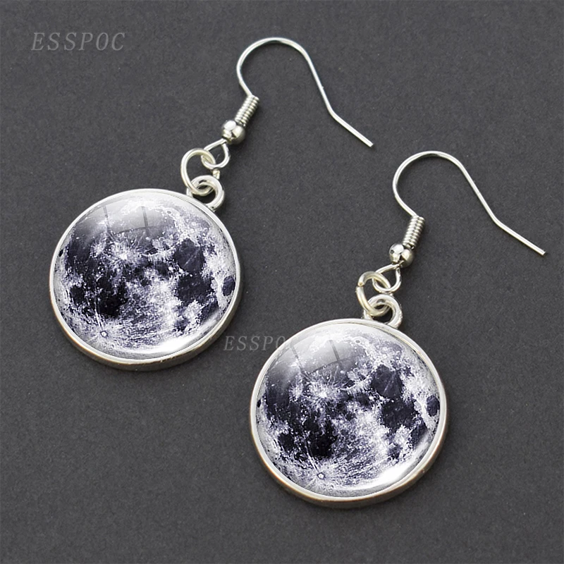 Женские Висячие серьги в виде Луны Марса планеты кабошона|Серьги-подвески| |