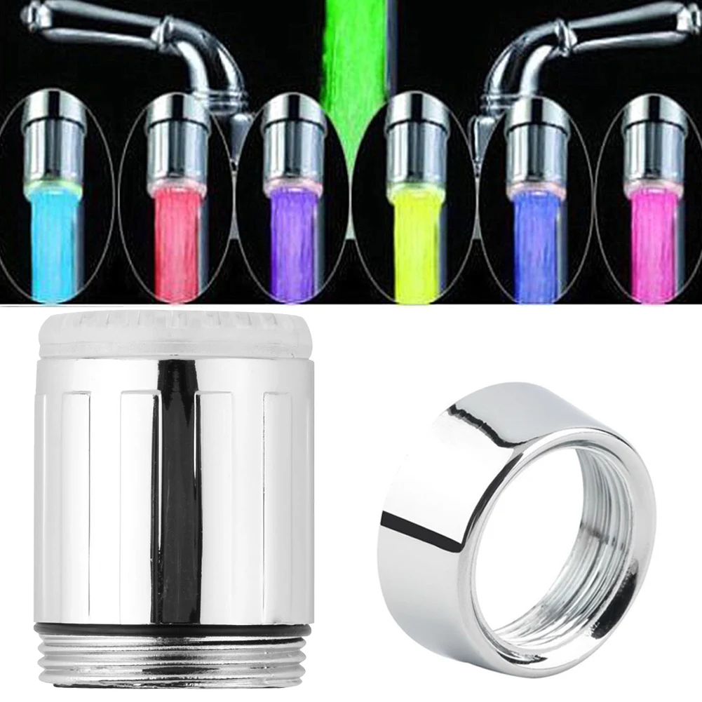 Душ свечение воды 3 цвета Изменение светодиодный кран светильник Температура