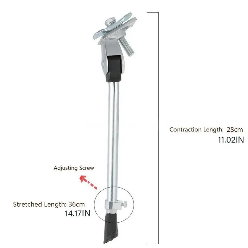 

Non-slip Adjustable Bicycle Kickstand with Concealed Spring-loaded Latch Repair