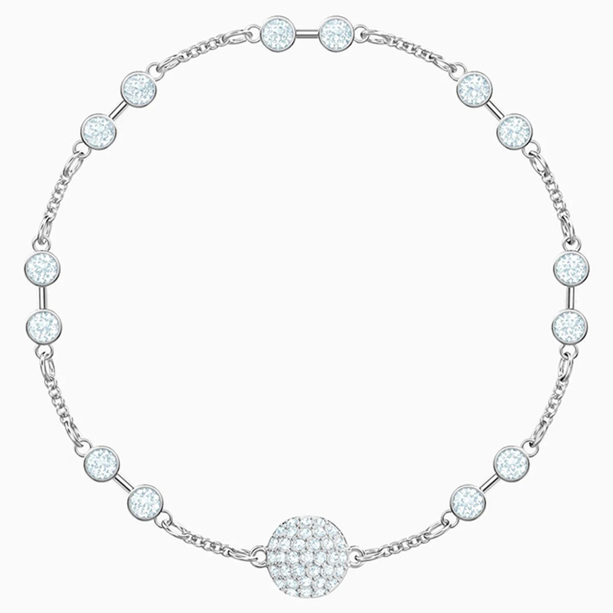 

SWA Fashion Jewelry High Quality Exquisite Collocation Round Elegant Crystal Pearl Charm Bracelet Women Romantic Jewelry Gift