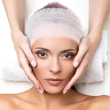 100 Pcs White Black Disposable Spa Wide Headband Beauty Travel Makeup Elastic Turban Ring Hair Salon