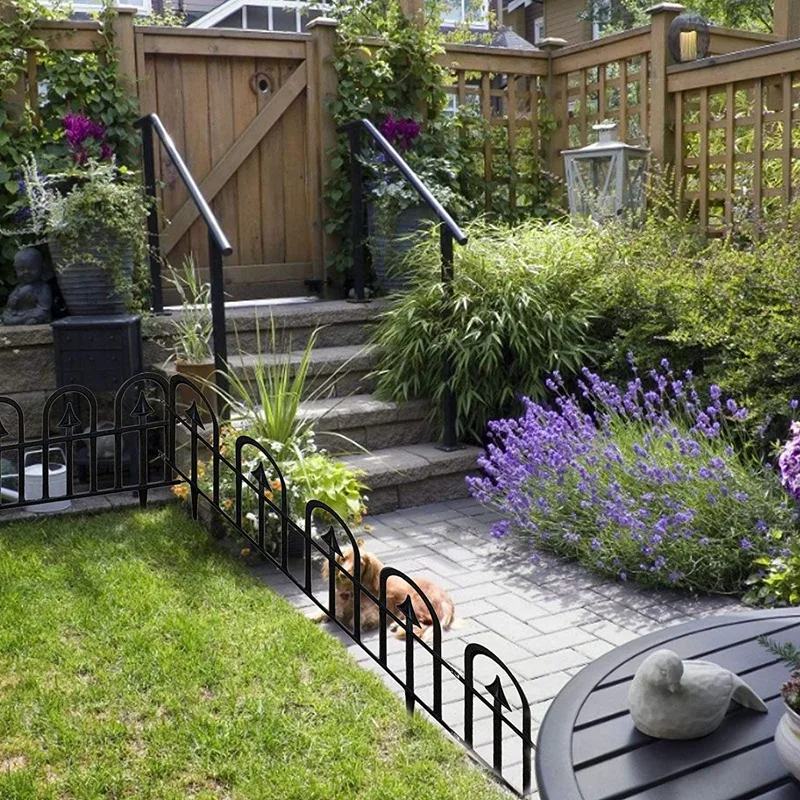 

5PCS Fencing for Yard, Garden Fence - Landscape Garden Border Edging Barrier Patio Flower Bed Animal Barrier