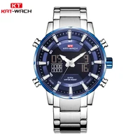 new luxury multifunction fashion sport watch men 50m date waterproof watches stainless steel strap digital reloj hombre 2027