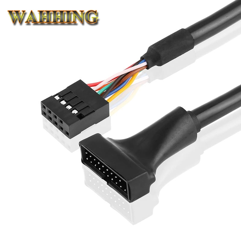 USB 9Pin Корпус для материнской платы 3 0 20pin Мужской Кабель адаптер настольного