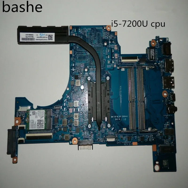 Материнская плата i5-7200U для ноутбука HP PAVILION 15-cc встроенная видеокарта 100%