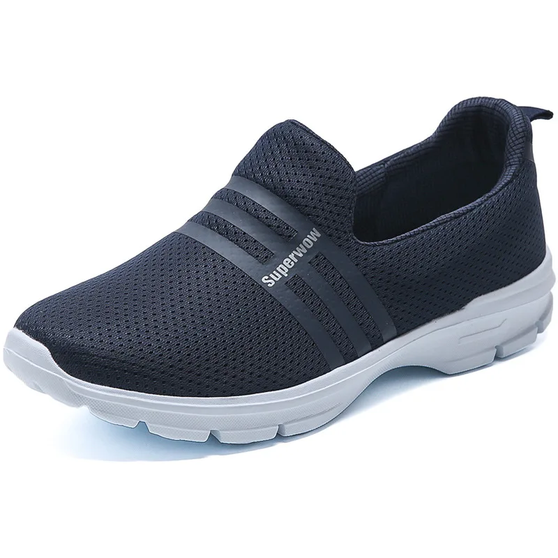 

New Men's Old Beijing Cloth Shoes Casual Low Top Work Shoes Big Size Lightweight Breathable Mesh Shoes Men