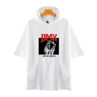 dmx t shirt printing women mens hooded t shirts short sleeve harajuku streetwear solid color summer new