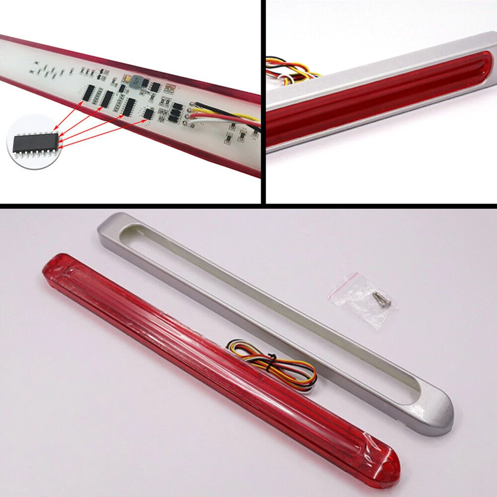 

2pcs Car LED Rear Tail Light 72LED Car Bus Truck Lorry Side turn signal Marker Indicator Waterproof Stop Turn Tail Marker Id Bar