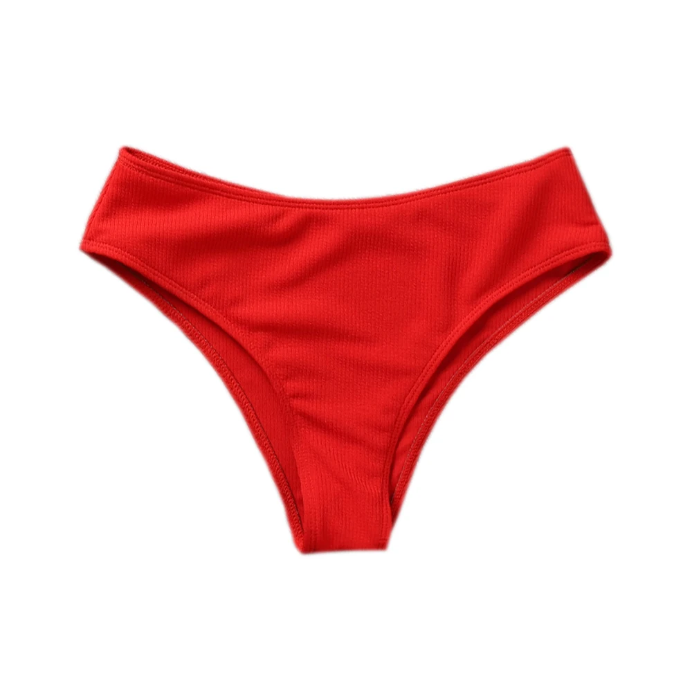 Однополосное женское бикини с завышенной талией короткие штаны купальный костюм