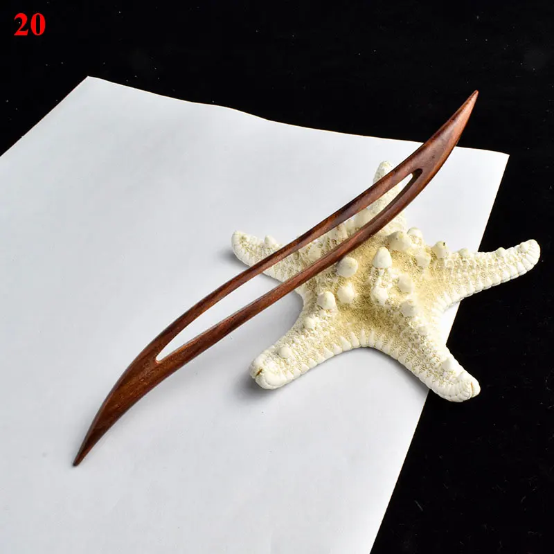 

Red Sandalwood Hair Pins Flowers Hair Sticks Wood Hanfu Antique Hairpins Headpiece Women Headwear Pan Hair Accessories