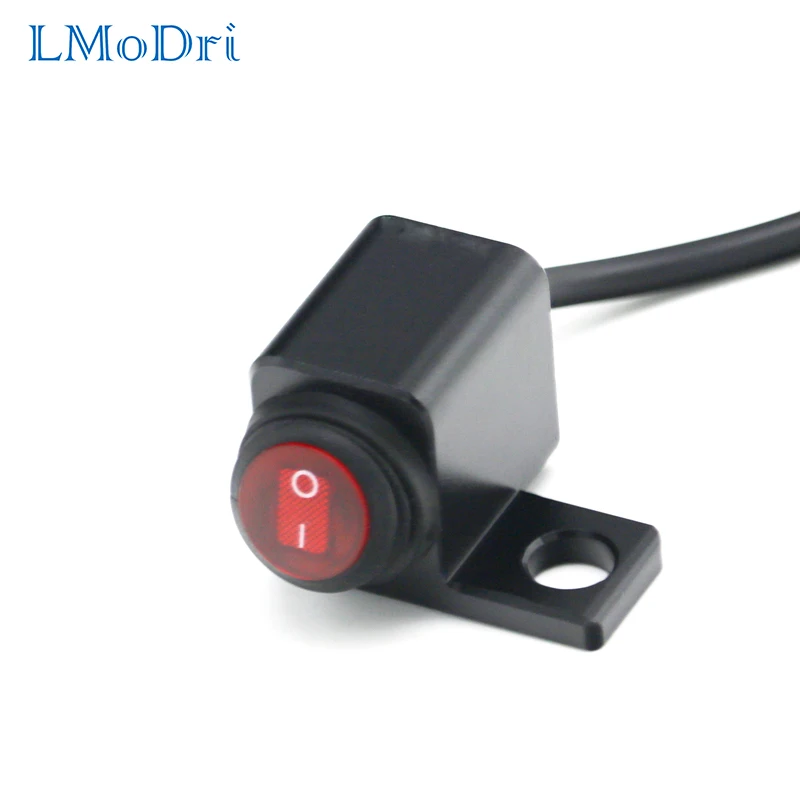 

LMoDri CNC Motorcycle Switches Waterproof ON Off ON Switch Handlebar Control Switch High Low Beam Fog Light Screw Mount