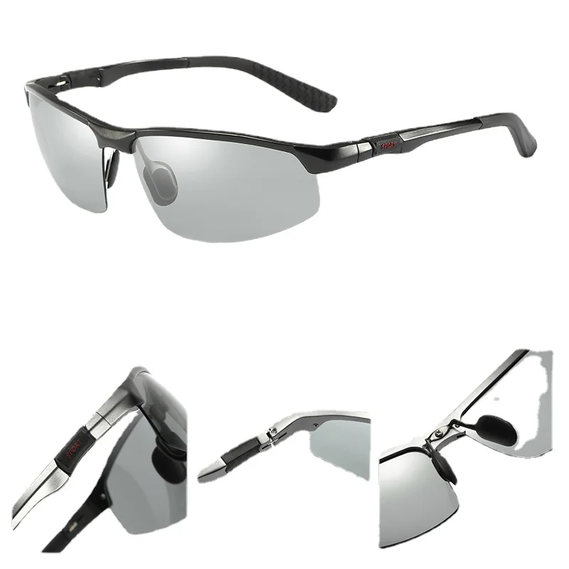 

2021 Photochromic Sunglasses Men Polarized Chameleon Glasses Male Change Color Sun Glasses Day Night Vision Driving Eyewear