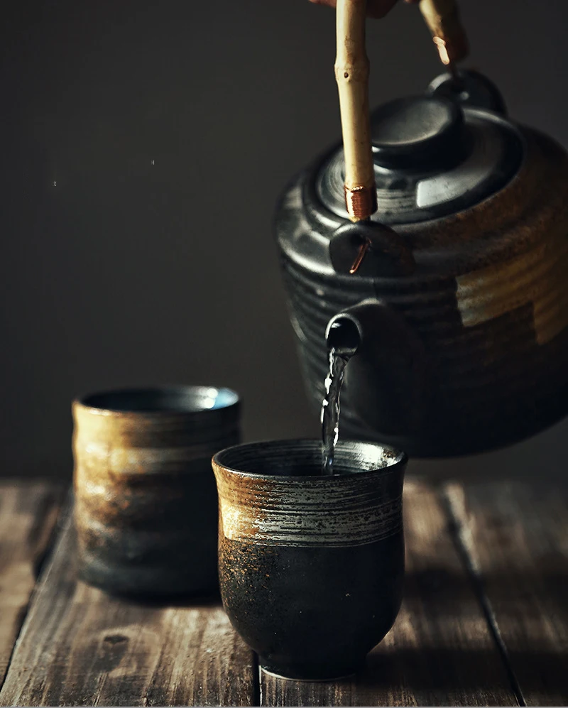 Керамическая чашка для воды Ретро Керамический Чайник Емкость чашки 200 мл в