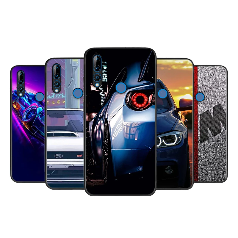 

For Huawei Y5 Y5P Y6 Y6P Y6S Y7 Y7P Y7A Y8P Y9A Y8S Y9S Prime Pro 2018 2019 2020 Black Cool Sports Car Comic Phone Case