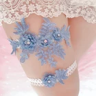 2 шт. Кружевные Подвязки для невесты, элегантные подвязки с вышивкой, облегающее кольцо, пикантные Подвязки для невесты, новинка 2021