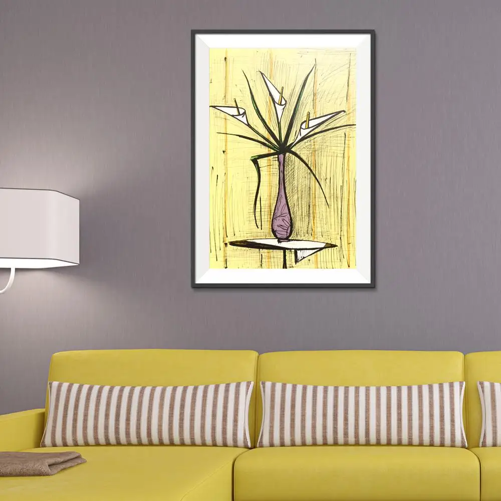 Букет цветов натюрморт современный Бернар шведского стола обрамленная масляная