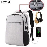 teenage anti theft laptop 156 backpack student usb school bag mens travel for boys mochilas para hombre muchilas masculino