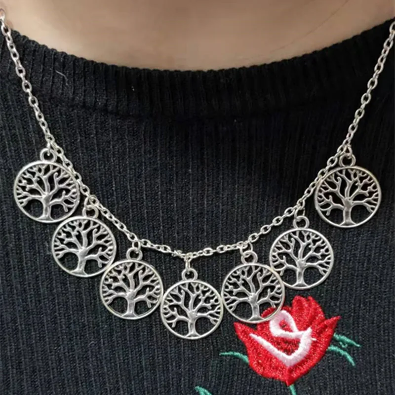 Новое модное ожерелье в виде дерева жизни женское Очаровательное простое с