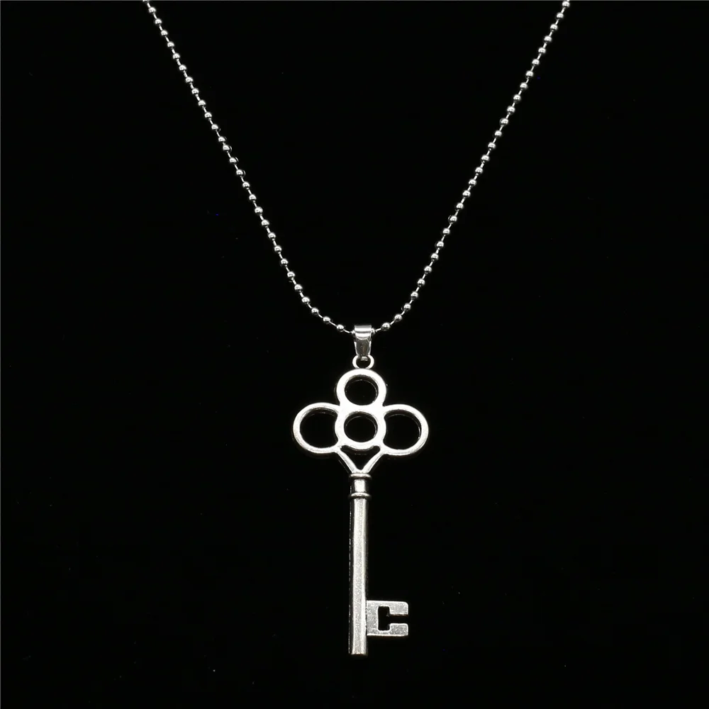 Color 16 New Male Punk Long Custom Sweater Chain Choker Necklace Music Note Angel Wing Feather Pendant Necklace Men Women Jewelry - Окраска металла: Color 16