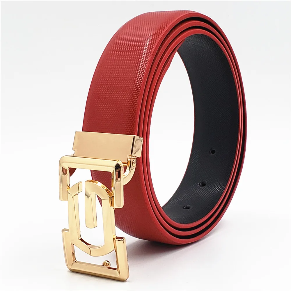 Новый трендовый мужской ремень повседневный из натуральной кожи модный с