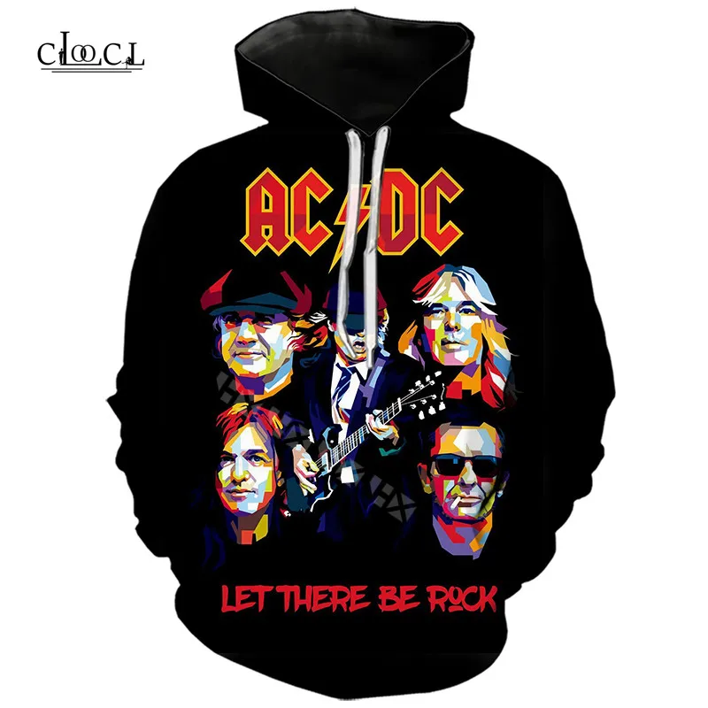 Мужские толстовки с 3D принтом AC DC Rock Crime Tops толстовки мужские женские худи комический Повседневный Спортивный костюм Harajuku уличная куртка