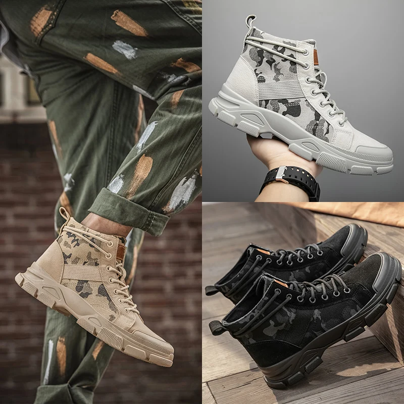 

CYYTL Men's Fashion Winter Snow Boots Bottes Hommes Military Outdoor Cold-proof Non-slip Sport Safety Work Male Hiking Botines