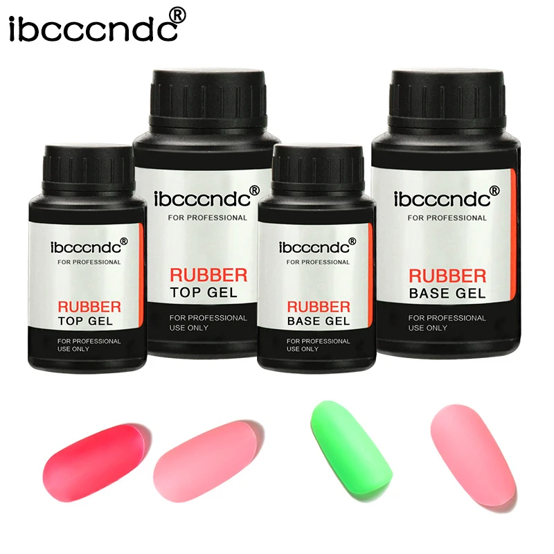 30 мл резиновое основание и верхнее покрытие для УФ светодиодный Гель лак ногтей
