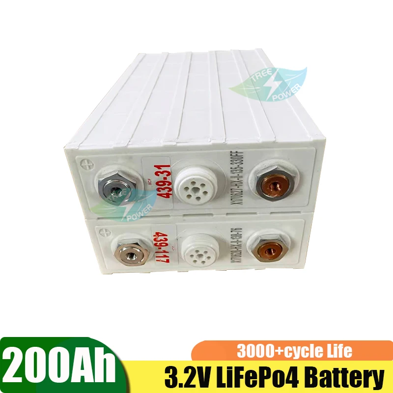 

26pcs LiFePO4 200AH 3.2V 200A battery for diy 12v 24v 48v 200ah 400ah power electrical devices, UPS, solar panel power bank