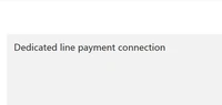 dedicated line payment connection