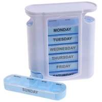stacking tower type 7 day weekly pill organiser large 4 compartments tablet box personal health care pill cases splitters