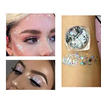19 colors make up sequins eyeshadow lasting nail lip body mermaid eye shadow glitter cosmetics festival party makeup sequins