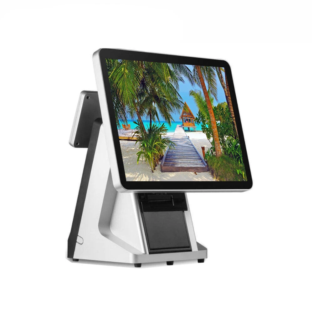 Кассовый аппарат pos system все в одном встроенный VFD 80 мм термопринтер pc по заводской