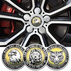 4 шт. 56 мм флейки с логотипом лев тигр орел эмблема с животными Обложка наклейки для VW Golf VOLVO Land Rover аксессуары