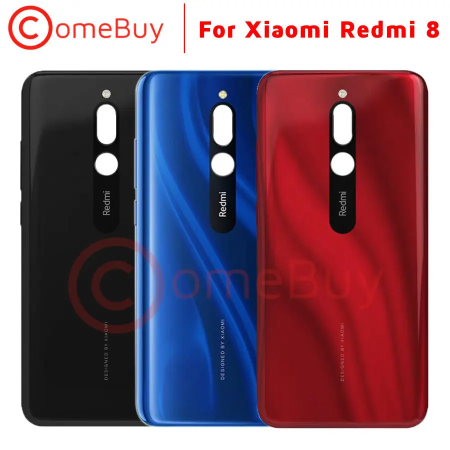Крышка батарейного отсека для Xiaomi Redmi 8 задняя крышка корпуса Redmi8 замена