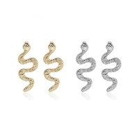 creative fashion personalized snake earrings retro exaggerated dark hip hop womens earrings jewelry