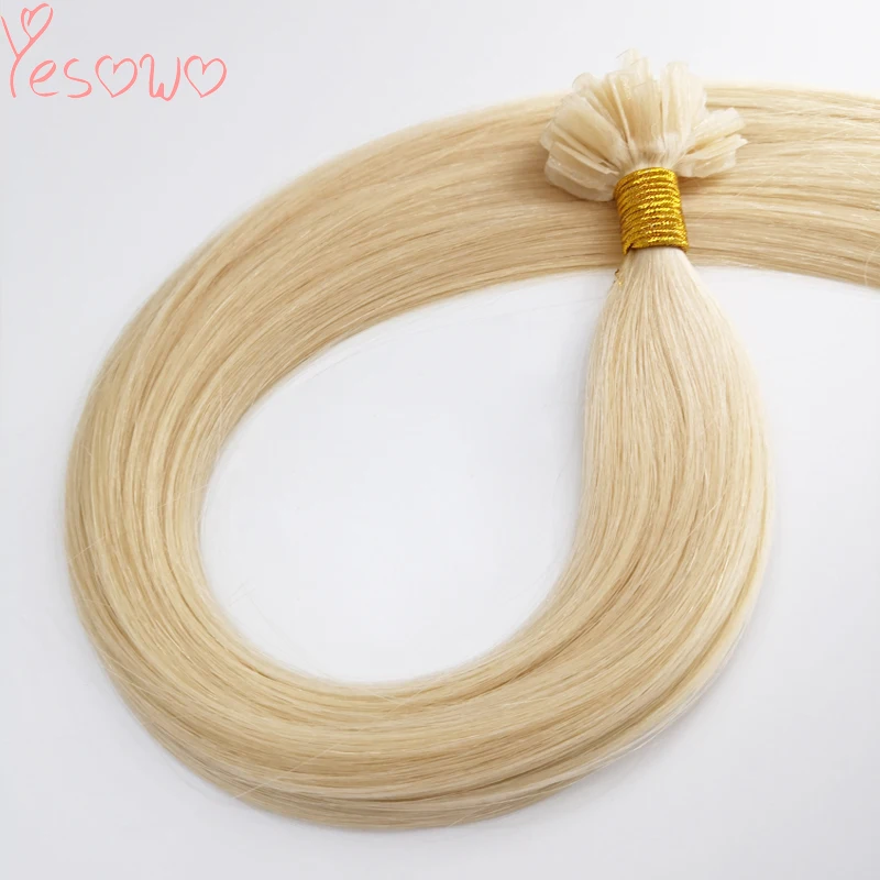 Yesowo бразильские человеческие волосы Remy с u образной окантовкой кератиновые 1 0