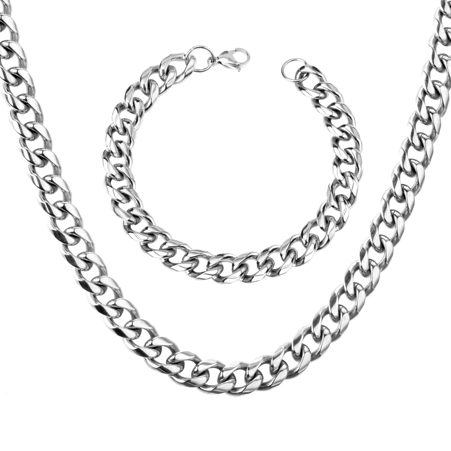 Роскошные ювелирные изделия LUXUSTEEL винтажные кубинские звенья цепи браслеты