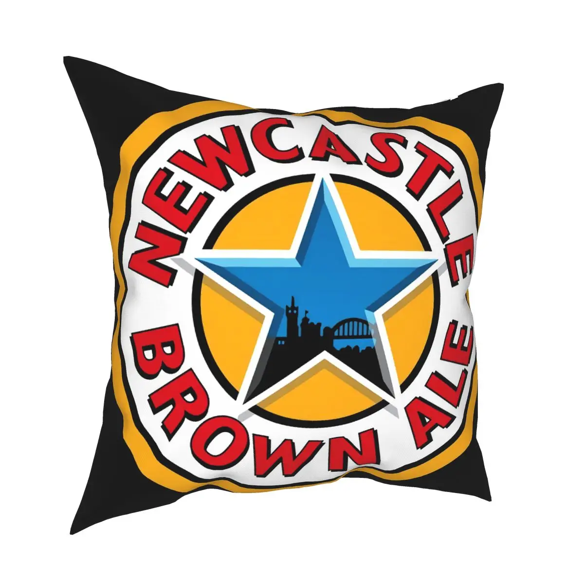 Новый черный чехол для подушки отдыха с изображением пива в Ньюкасле мужчин и
