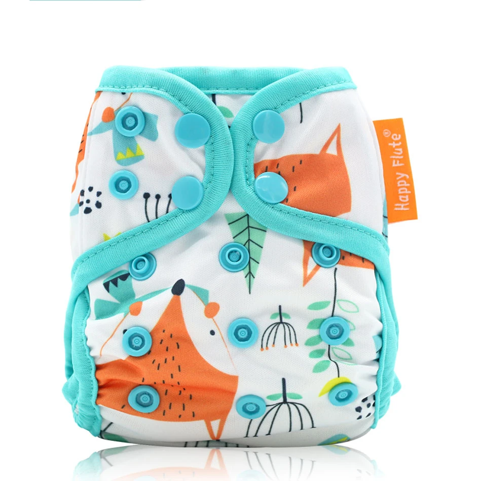 

Tiny Newborn Cloth Diaper Snap and Hook&loop Cover Fitted Newborn Baby Diapers Diaper Skirt