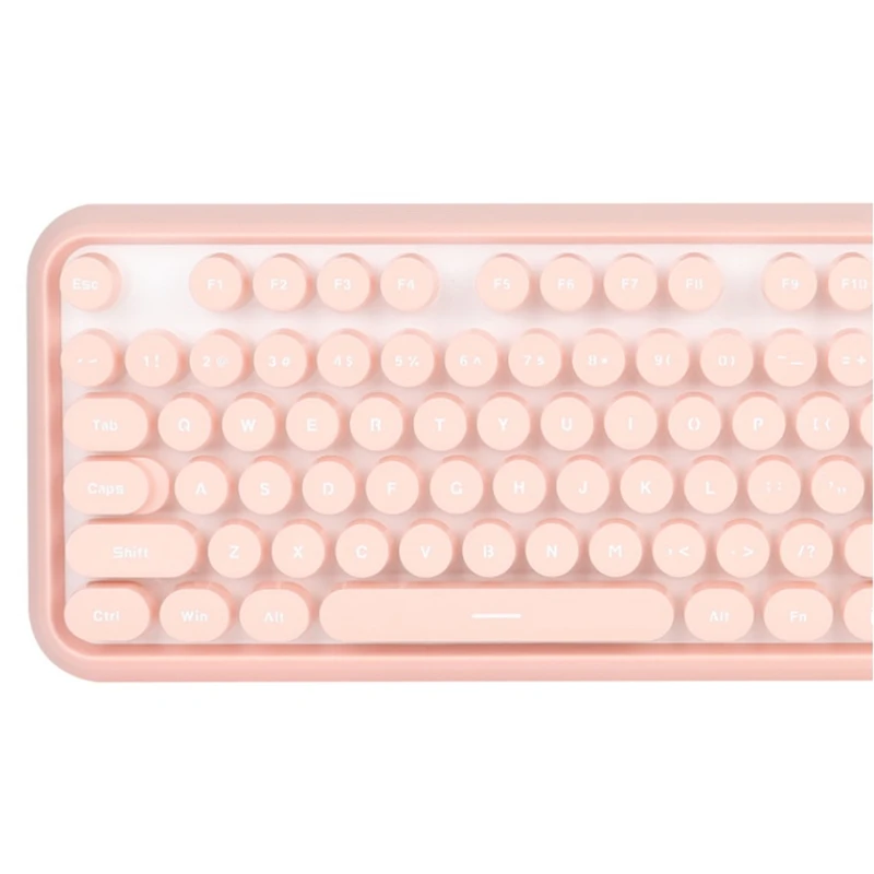 

Wireless Keyboard and Mouse Combination,2.4GHz Wireless Pink Gaming Keyboard with 108 Keys,Suitable for Office and Games