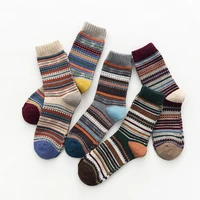 5 pairslot autumn male long harajuku style wool socks thicken warm wool socks winter business men socks cotton thick lot