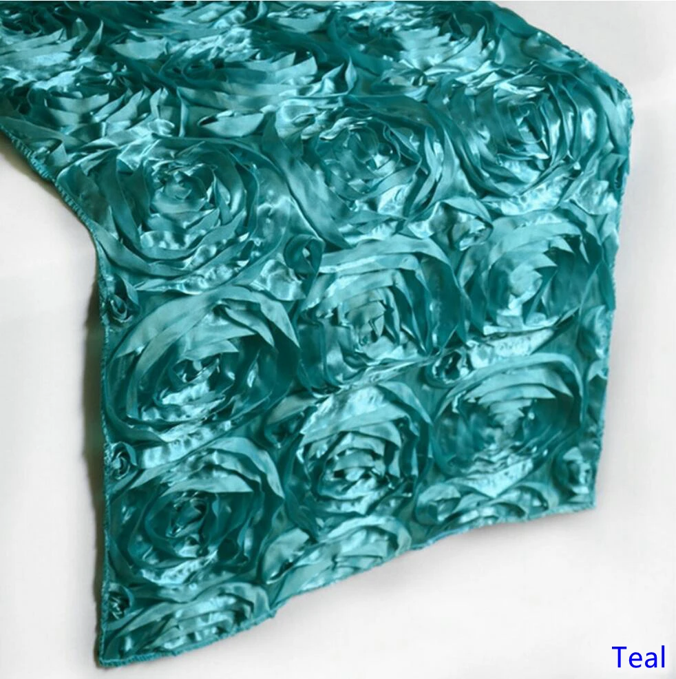 13 цветов Свадебная настольная дорожка Роза вышивка с розами украшение стола