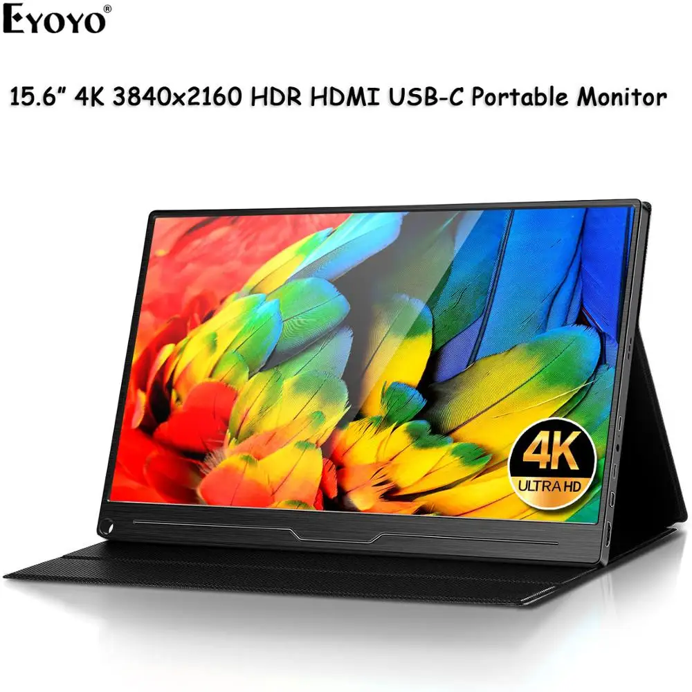 Eyoyo EM15L 15 6 &quot4K HDR монитор 2160P IPS ЖК экран HDMI USB C игровые мониторы для ПК портативный