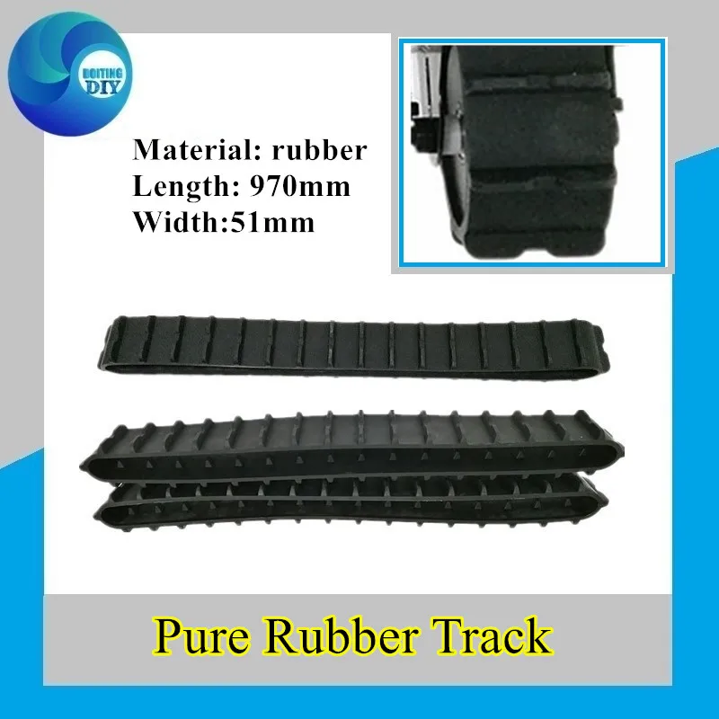 Резиновая гусеница для робота танка шасси автомобиля конвейерная цепь модель