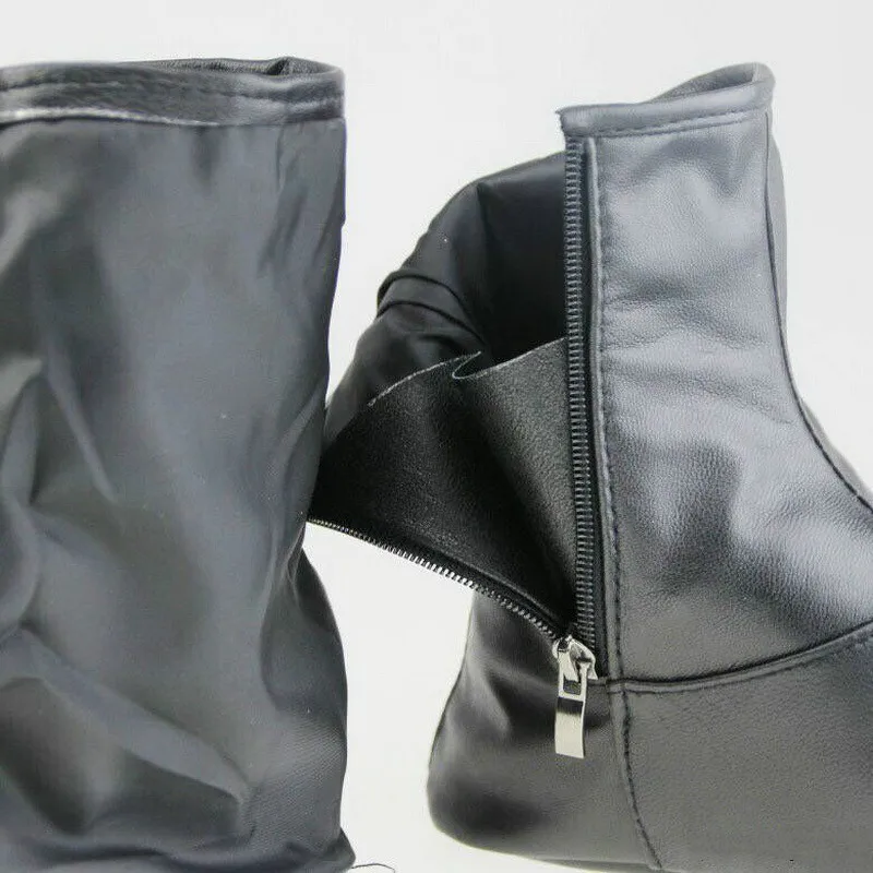 Черные женские зимние носки из натуральной кожи для молитвы Натуральная овечья